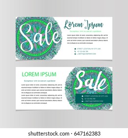 Sale banners design vector