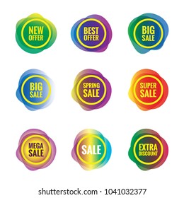 Sale Banners. SALE on price labels