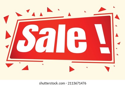 sale banners, red discount labels and modern website special offers tag on white background, online sales promotion illustration vector.