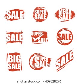 Sale banners set