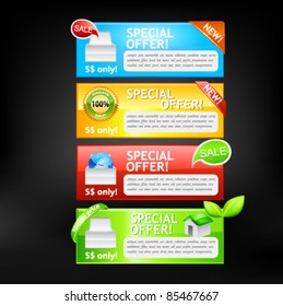 Sale banners. Vector