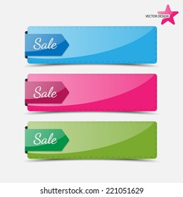 Sale banners,vector