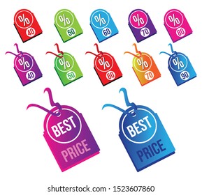 Sale and best price banner. Big sale, special offer, discounts, 50% etc.