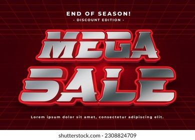 Sale big promo text effect, easy custom, modern style header or title promotion product or services, special offer discount sale, simple and clean background.