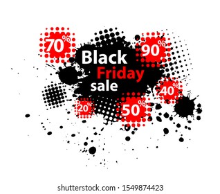 Sale. Black Friday. Vector illustration