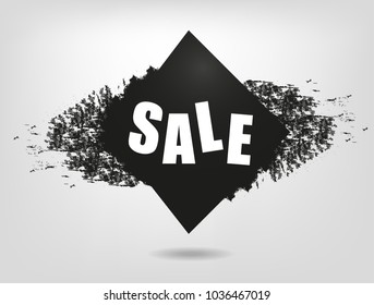 a sale is a black rhombus grung