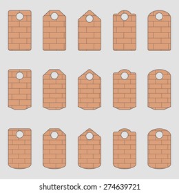 Sale, blank labels template price tags set vector blank labels,