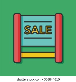 sale board color line icon