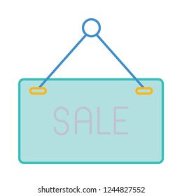 sale  board   hanging  