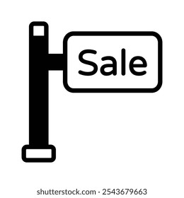 Sale board icon representing discounts and special offers