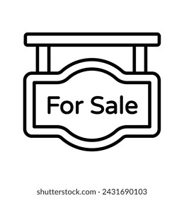 Diseño de vector de tablero de venta aislado sobre fondo blanco