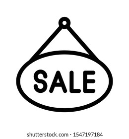 sale board vector thin line icon
