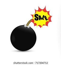 Sale Bomb Vector
