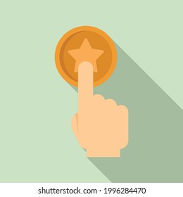 Sale bonus button icon. Flat illustration of Sale bonus button vector icon for web design