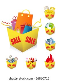 cajas de venta