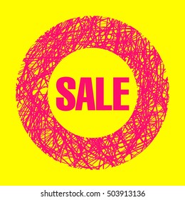 Sale bright banner