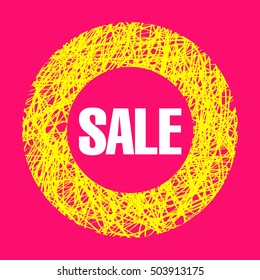 Sale bright banner