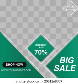 Sale Brochure, Flyer, Banner Vector Template