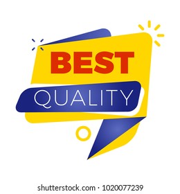 Sale bunner template. Vector design element for your promotion. Red, yellow and blue color theme. Rounded speech bubble