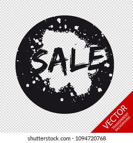 Sale Button Icon - Vector Logo - Isolated On Transparent Background