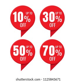 sale button tag isolated vector illustration on white background. discount. Business