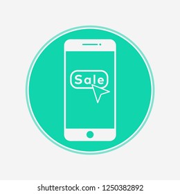 Sale button vector icon sign symbol