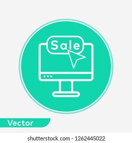 Sale button vector icon sign symbol