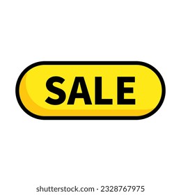 Botón De Venta En Forma De Rectángulo De Color Amarillo Rodeado Para Venta De Publicidad

