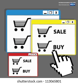 Sale and buy sign,Vector