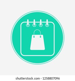 Sale calendar vector icon sign symbol