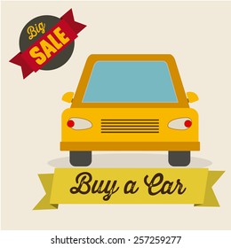 Sale Car, Vector illustration