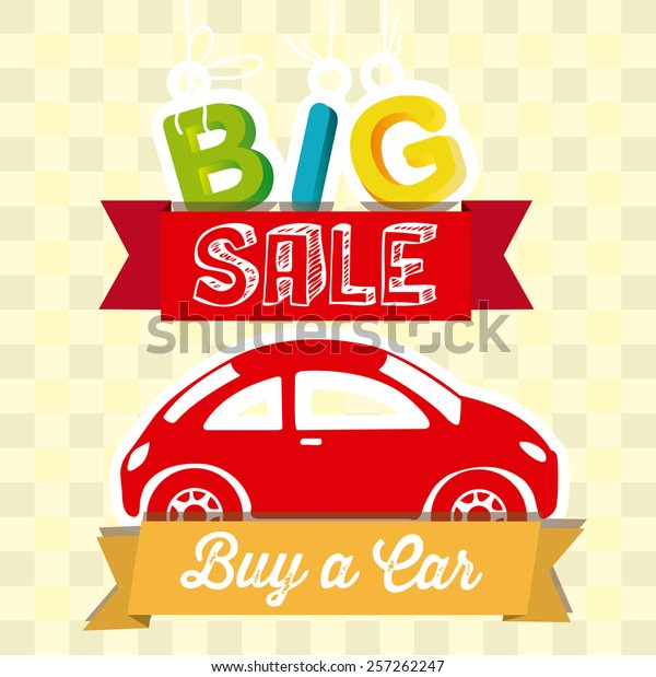 Sale Car, Vector\
illustration