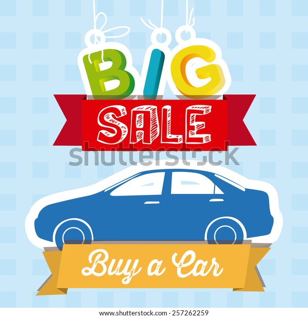 Sale Car, Vector\
illustration