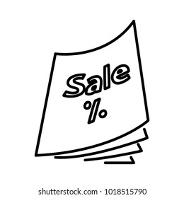 sale catalog icon, vector iilustration