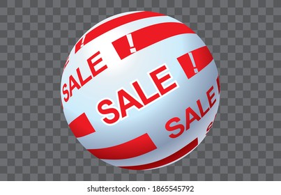 Sale Christmas ball graphic vector