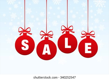 Sale. Christmas balls