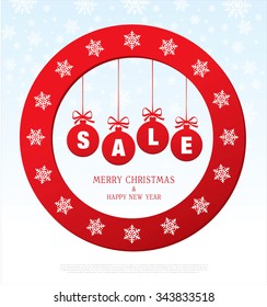 Sale. Christmas balls