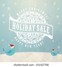 sale christmas snow xmas card with calligraphic and typographic elements sale christmas snow cheerful bird classic holiday texture formal snowfall scene edge ball new celebrating xmas ceremony busines