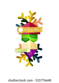 Sale Christmas tags and stickers. Vector New Year greeting card element