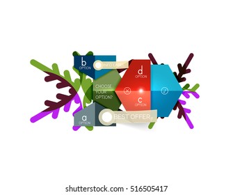 Sale Christmas tags and stickers. Vector New Year greeting card element