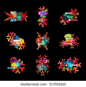 Sale Christmas tags and stickers. Vector New Year greeting card element