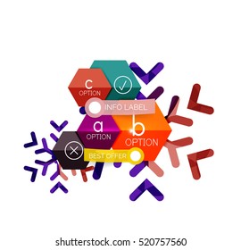 Sale Christmas tags and stickers. Vector New Year greeting card element