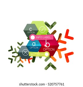Sale Christmas tags and stickers. Vector New Year greeting card element