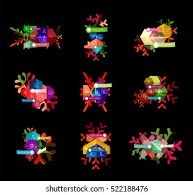 Sale Christmas tags and stickers. Vector New Year greeting card element