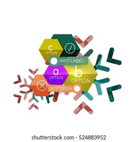 Sale Christmas tags and stickers. Vector New Year greeting card element