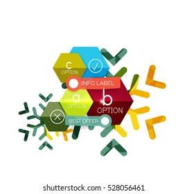 Sale Christmas tags and stickers. Vector New Year greeting card element