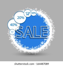 Sale circles design. Vector eps10. 