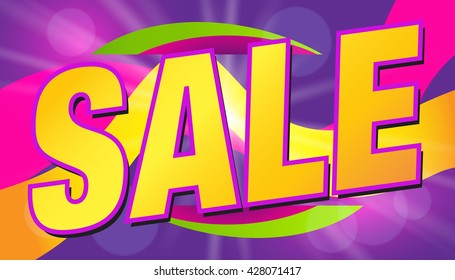 Sale. Clearance Card. Discounts Background.