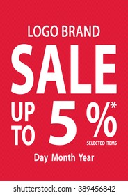 Sale up to collection vector