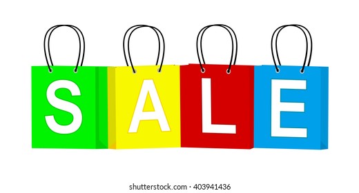 sale colored label